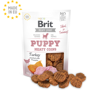 Brit Jerky Snack – Turkey Meaty coins for Puppies