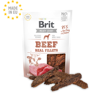 Brit ” MEATY JERKY ”          BEEF    REAL FILLETS