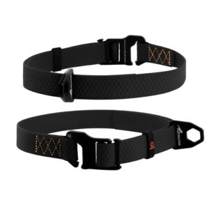 Dog collar EVOLUTOR, Adjustable, One size fits. BLACK.