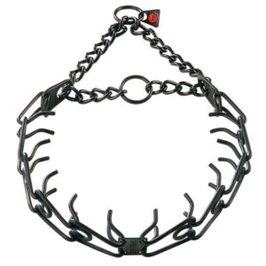 ULTRA-PLUS Training Collar with Center-Plate and Assembly Chain – Stainless steel (Length 58 cm)