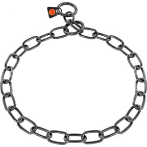 Collar, medium – Stainless steel black, 3.0 mm