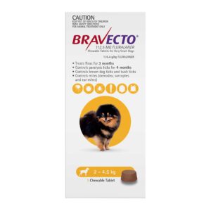 Bravecto 3-Month Chews for Very Small Dogs 2-4.5kg