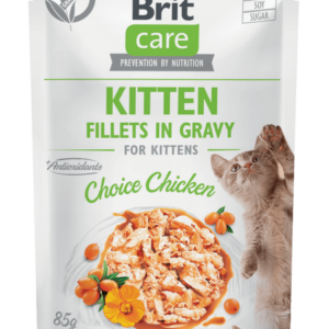 Brit Care Cat Kitten Fillets in Gravy Choice Chicken 85 g