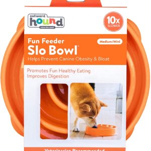 Fun Feeder  – Slow Feeder Dog Bowl – Medium/Mini