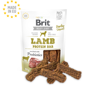 Brit Jerky Snack–Lamb Protein bar – 80 Gram