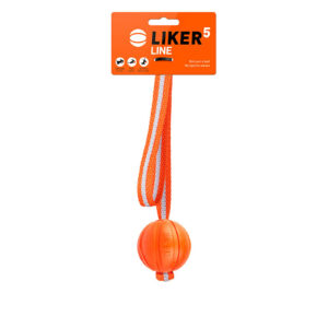 Liker Line 5 – a ball with a ribbon for puppies and dogs of small breeds