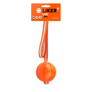 Liker Line 7 – a ball with a ribbon for dogs of small and medium breeds