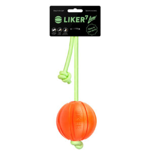 Liker Lumi 7 – a ball for dogs of small and medium breeds with the “glow in the dark” cord